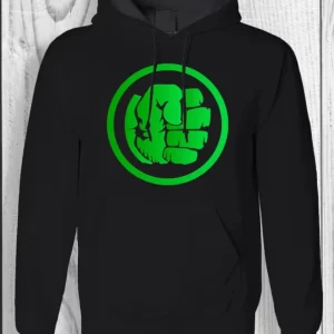 Een stoer hoodie met krachtig Hulk‑design — ideaal voor Marvel‑fans en streetwear liefhebbers.