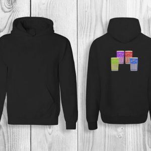 Hoodie met Marokkaanse thee glazen op de achterkant